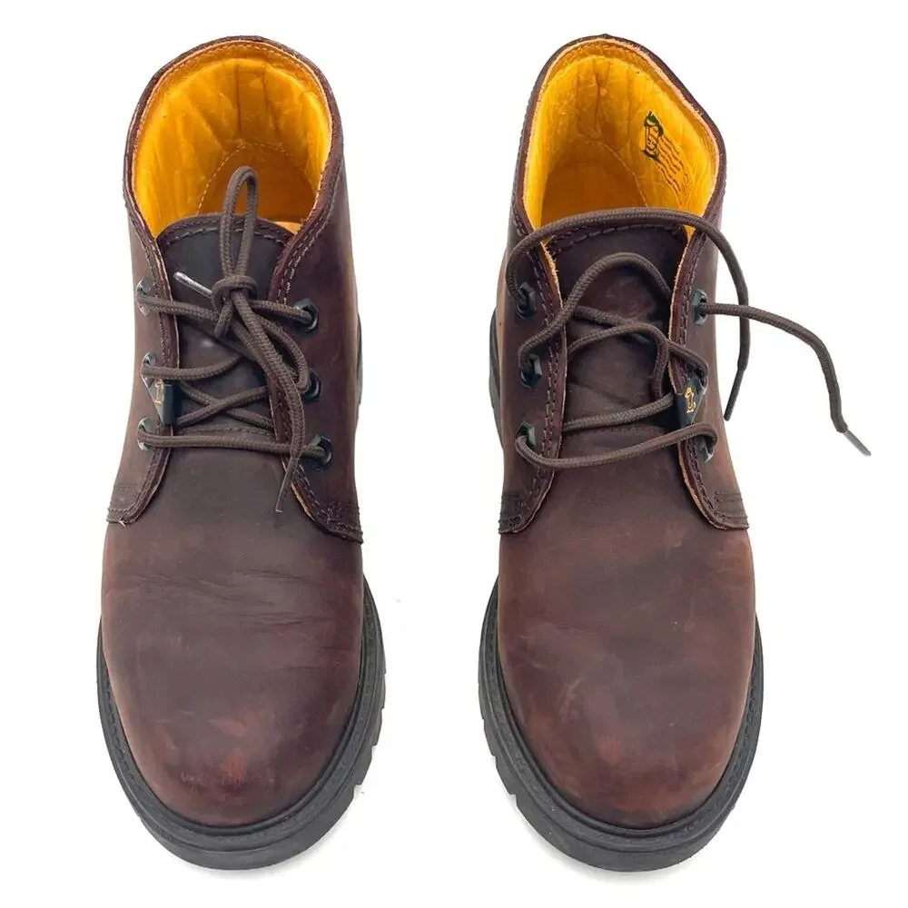 HAVANA JOEs Panama Jack men's brown leather ankle lace up boots size EU 41/US 8